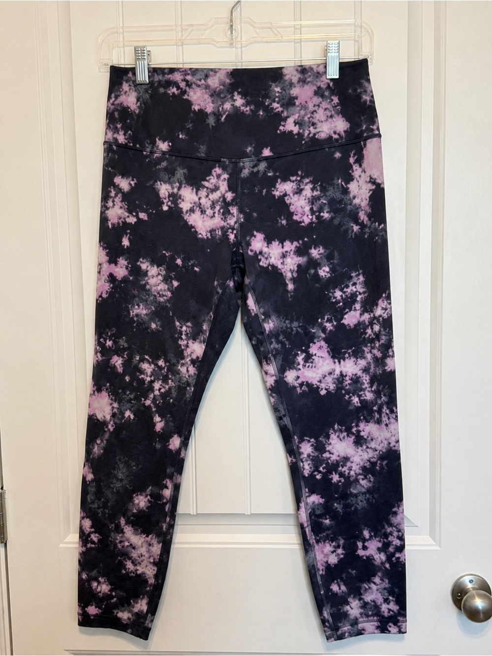 Lululemon Size 12 Purple Blue Tie Dye High Rise Align Leggings